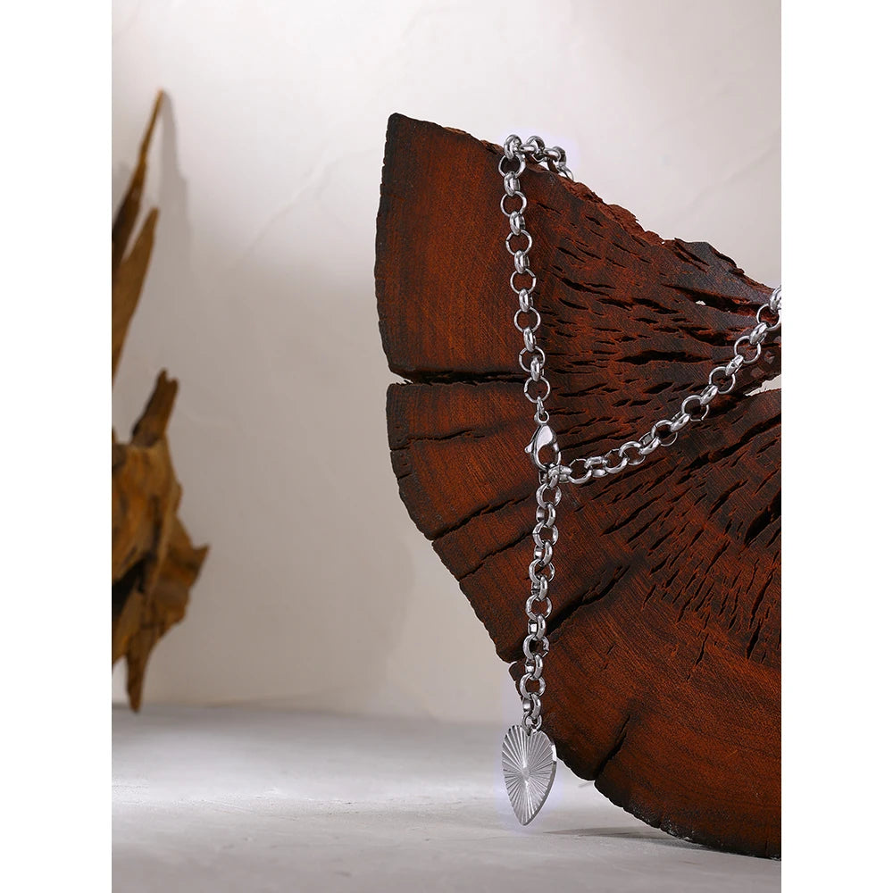 Colar Coração Brilhante em Ouro 18k