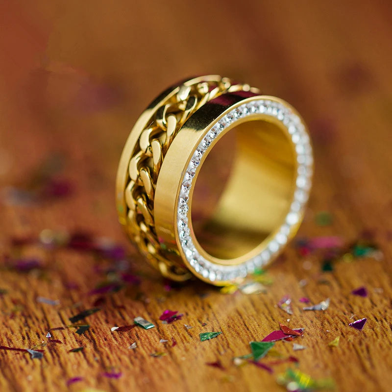 Anel Corda Cravejado