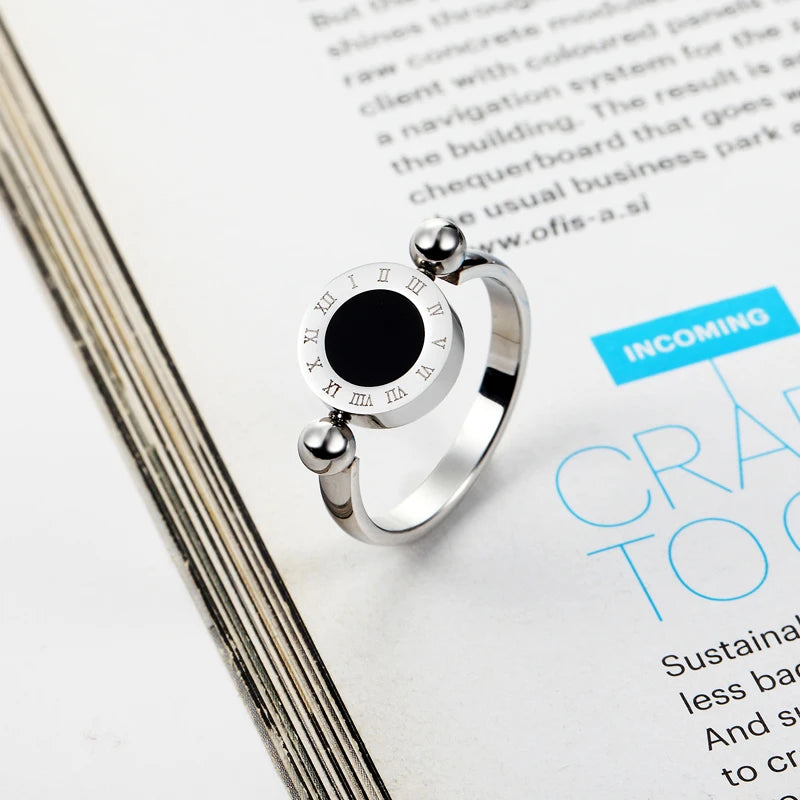 Anel Esfera Algarismos Romanos