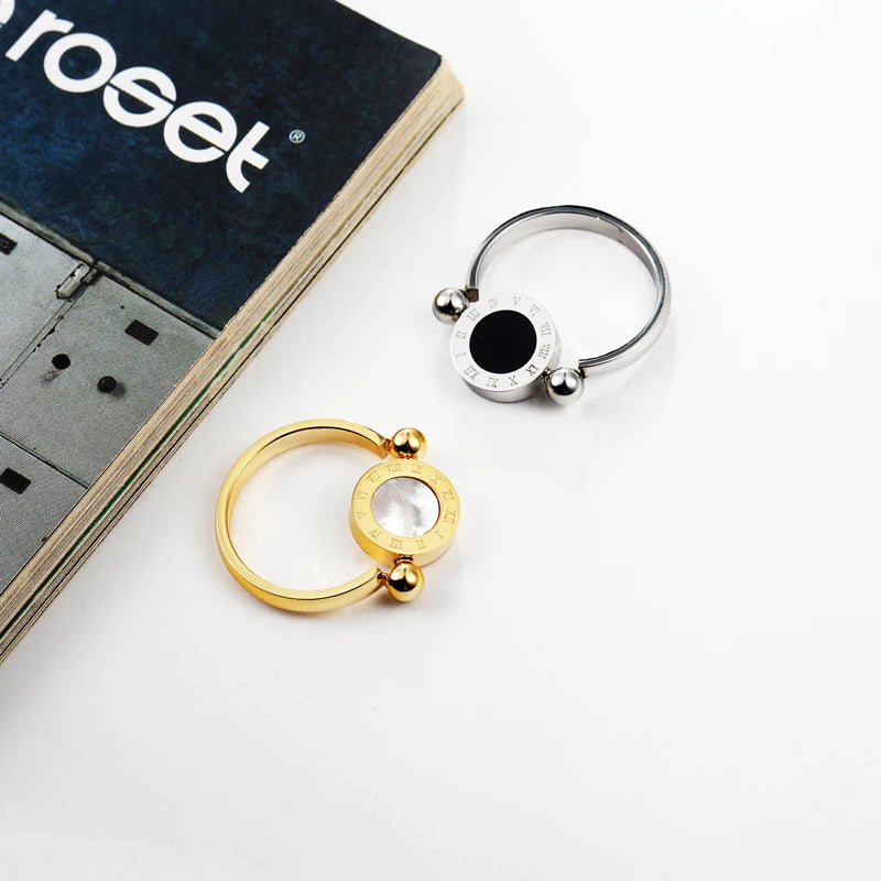 Anel Esfera Algarismos Romanos