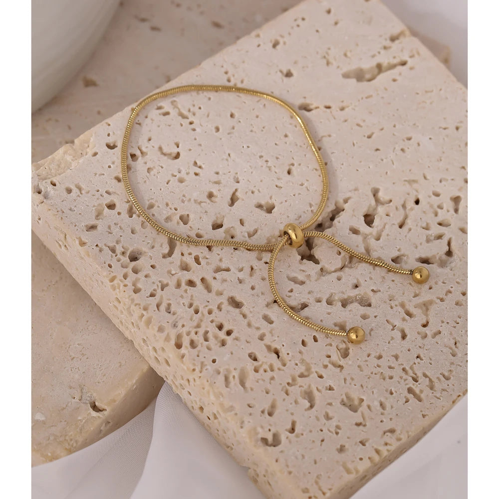 Pulseira Ajustável Minimalista Cilíndrica