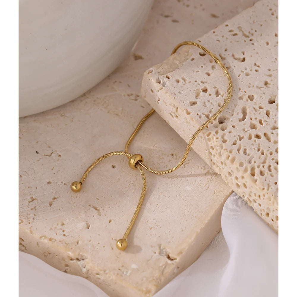 Pulseira Ajustável Minimalista Cilíndrica