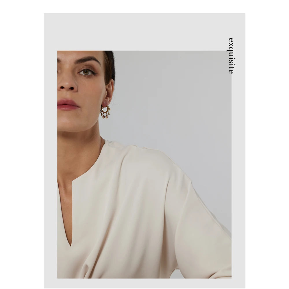 Brinco em Ouro 18k Argola Esferas em Zircônia