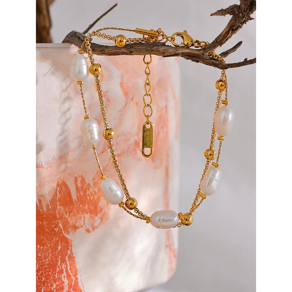 Pulseira Pérolas Dupla Camada