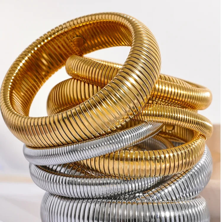 Pulseira Bracelete Elástico Design Minimalista