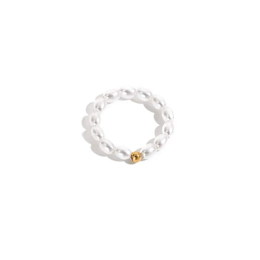 Anel Minimalista Pérola