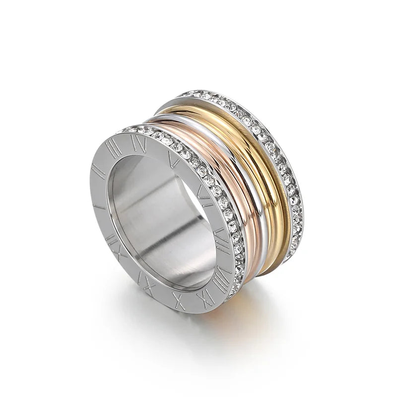 Anel Romano Cravejado