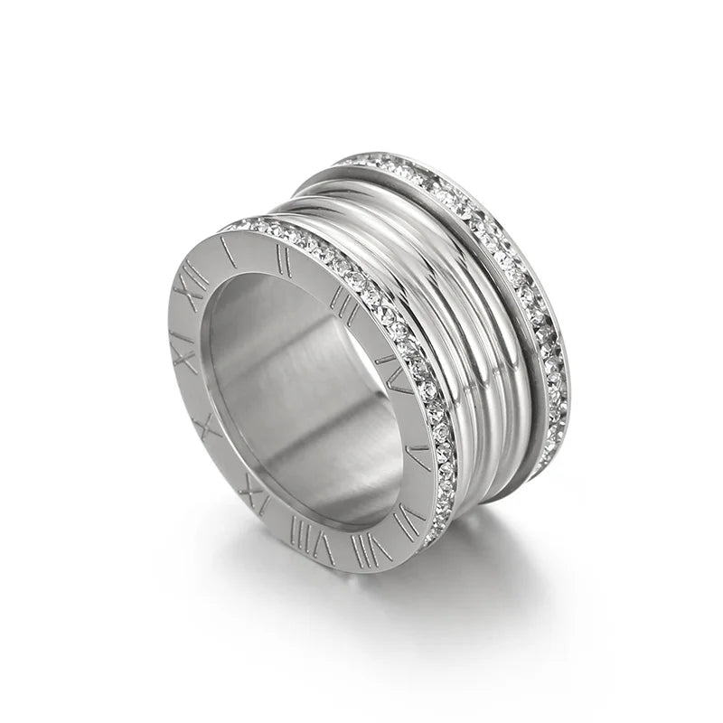 Anel Romano Cravejado