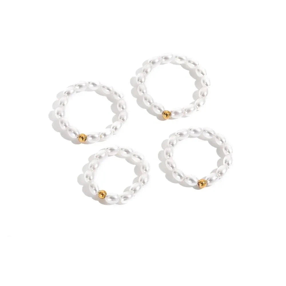 Anel Minimalista Pérola