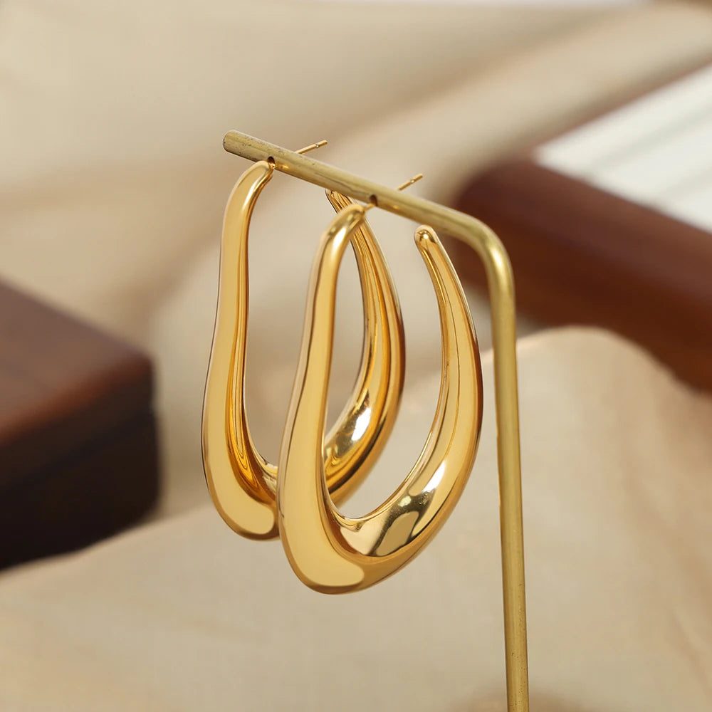 Brinco em Ouro 18k Argola Orgânica