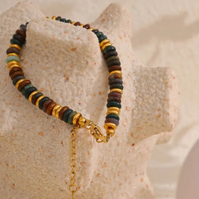 Pulseira Pedras Naturais Intercaladas