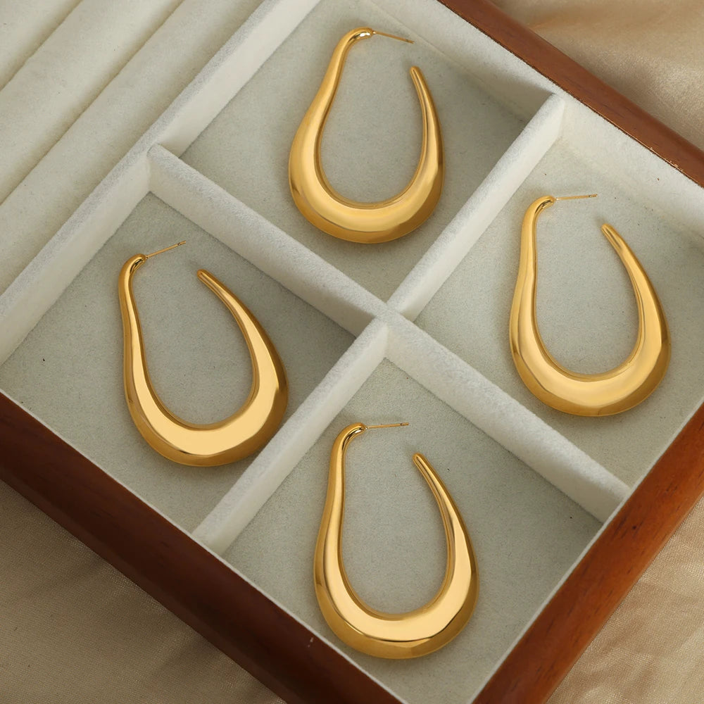 Brinco em Ouro 18k Argola Orgânica