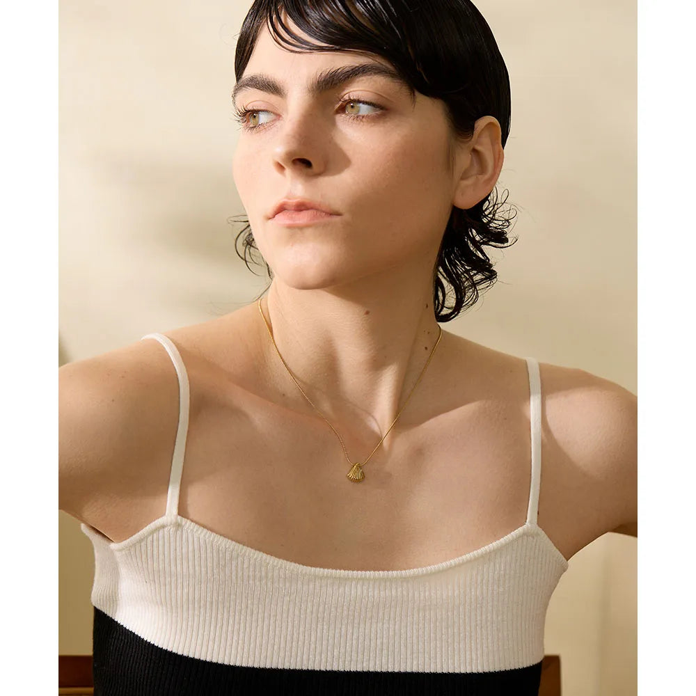 Colar Concha em Ouro 18k