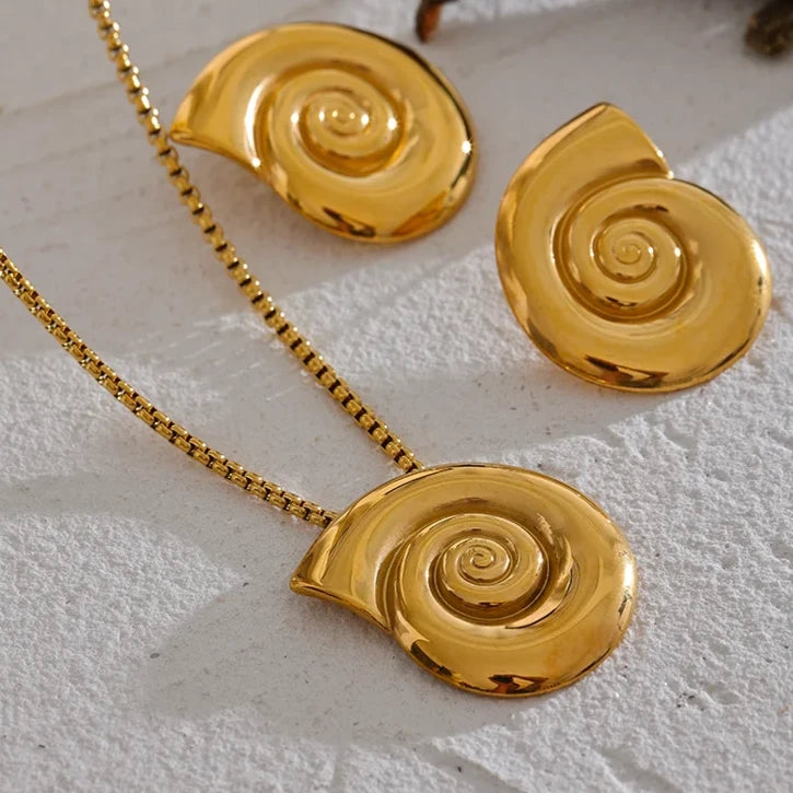 Colar Caracol em Ouro 18k