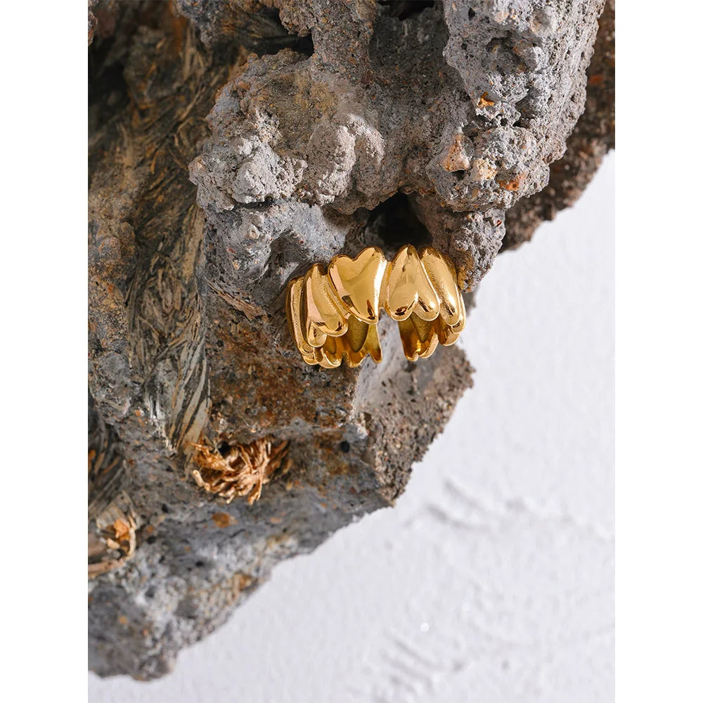 Anel Ajustável Corações Love