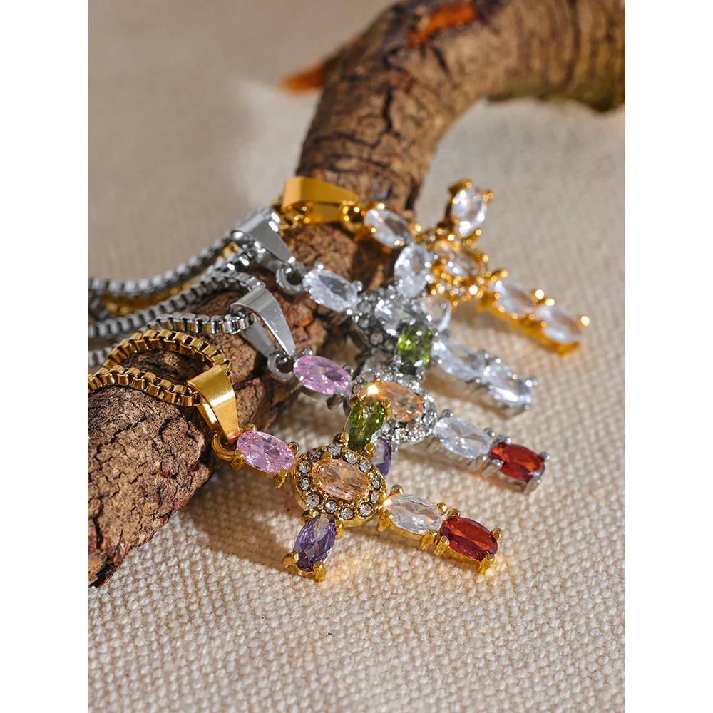 Colar Cruz Delicada Com Zircônia