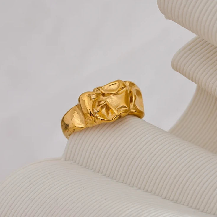 Anel Textura Orgânica