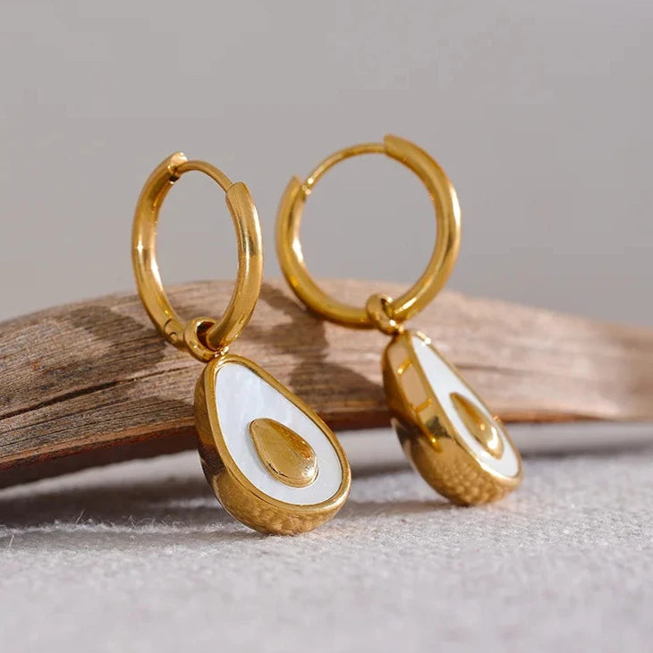 Brinco em Ouro 18k Abacate