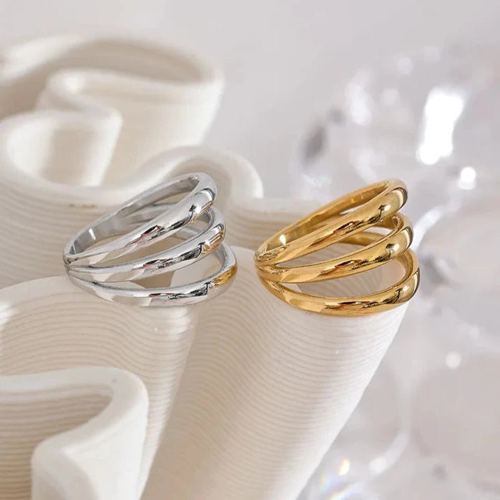 Anel Tripulo Minimalista