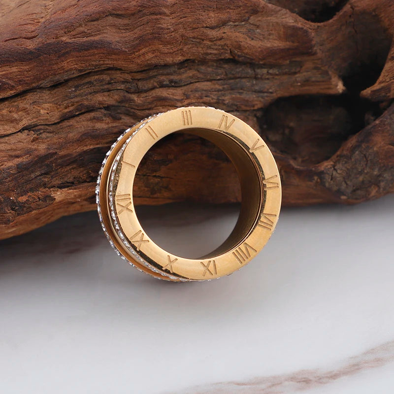 Anel Romano Cravejado