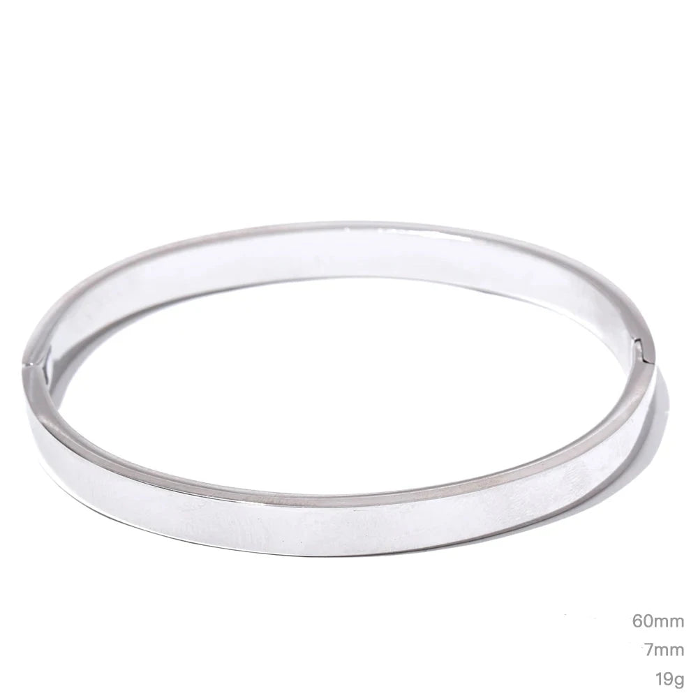 Pulseira Bracelete Liso Minimalista