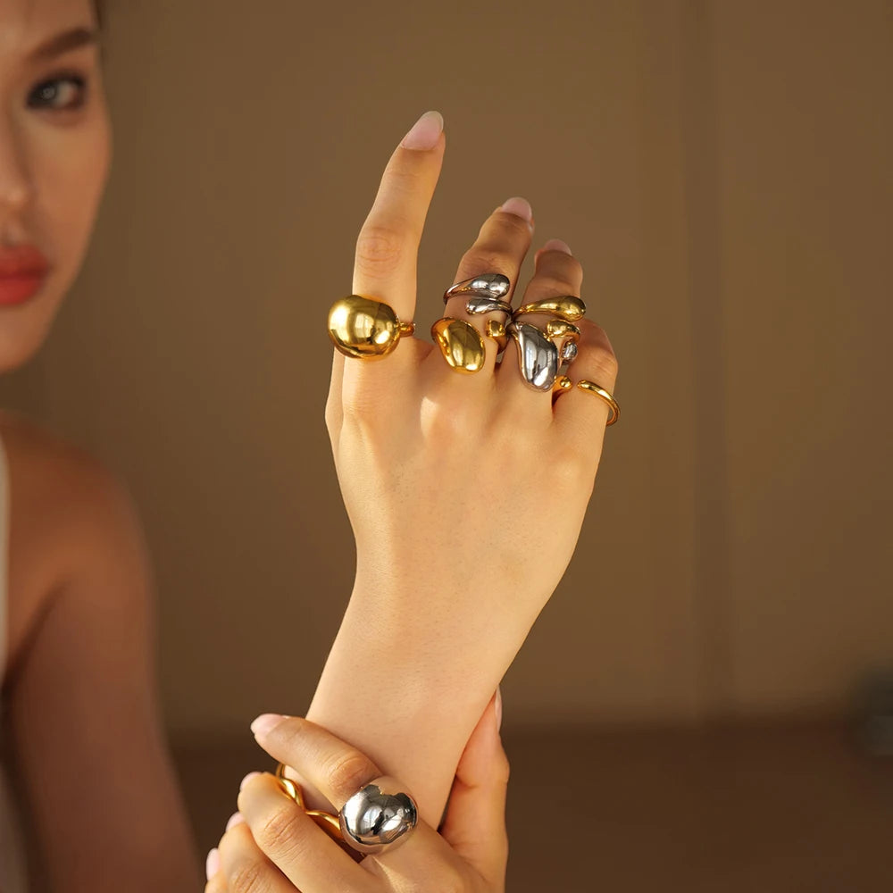 Anel Bola Irregular Maximalista