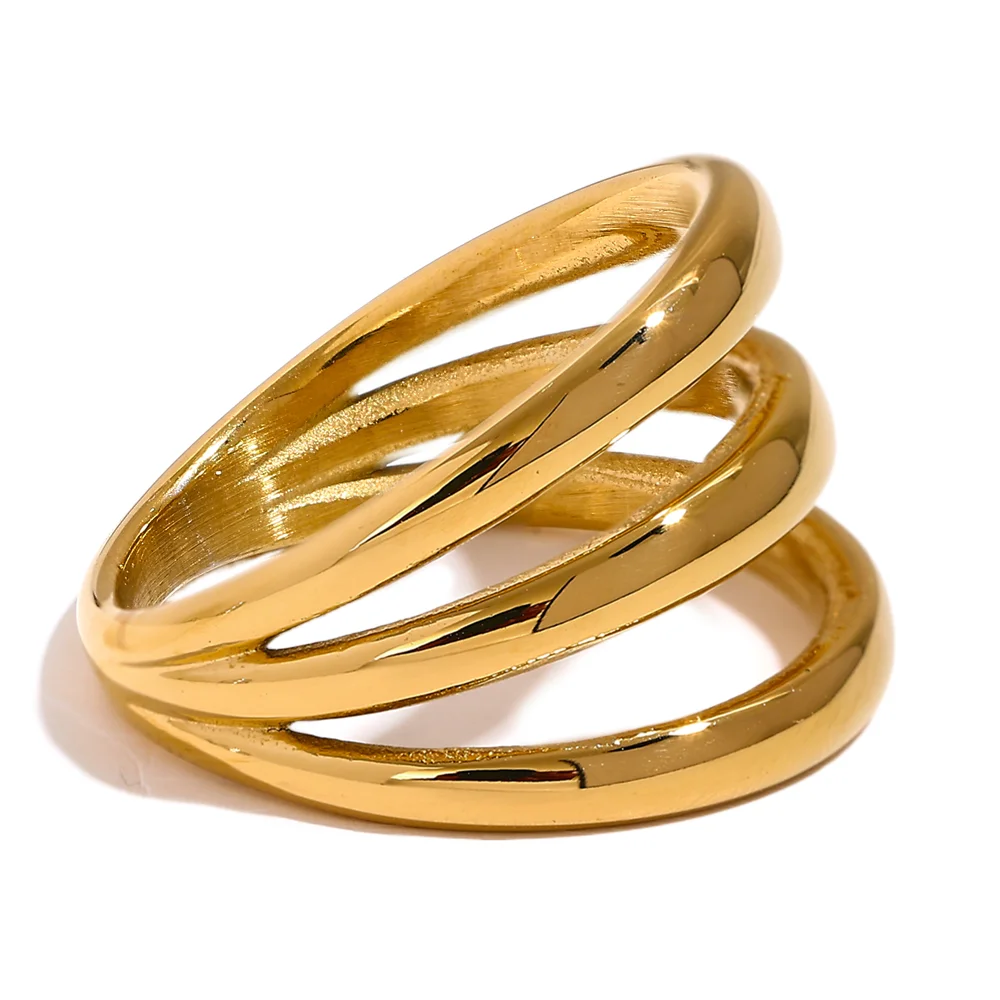 Anel Tripulo Minimalista