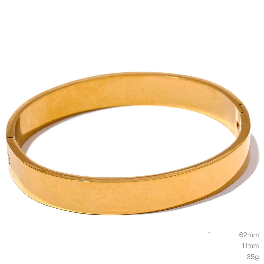 Pulseira Bracelete Liso Minimalista