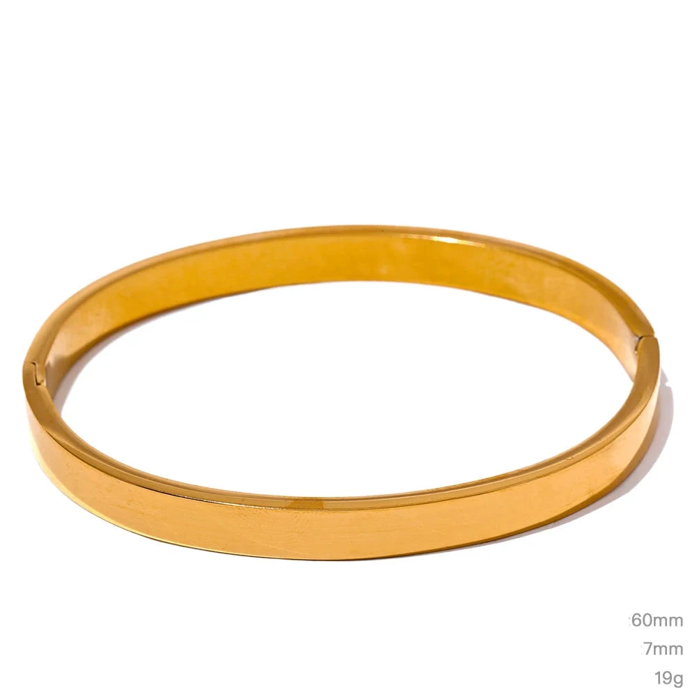 Pulseira Bracelete Liso Minimalista