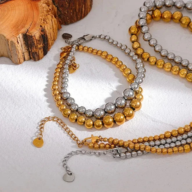 Pulseiras Esferas Crescentes e Decrescentes