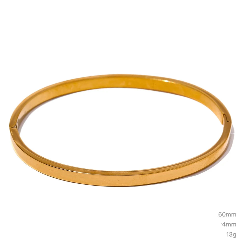 Pulseira Bracelete Liso Minimalista