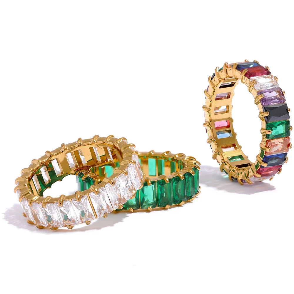 Anel Cravejado Zirconia Cubica