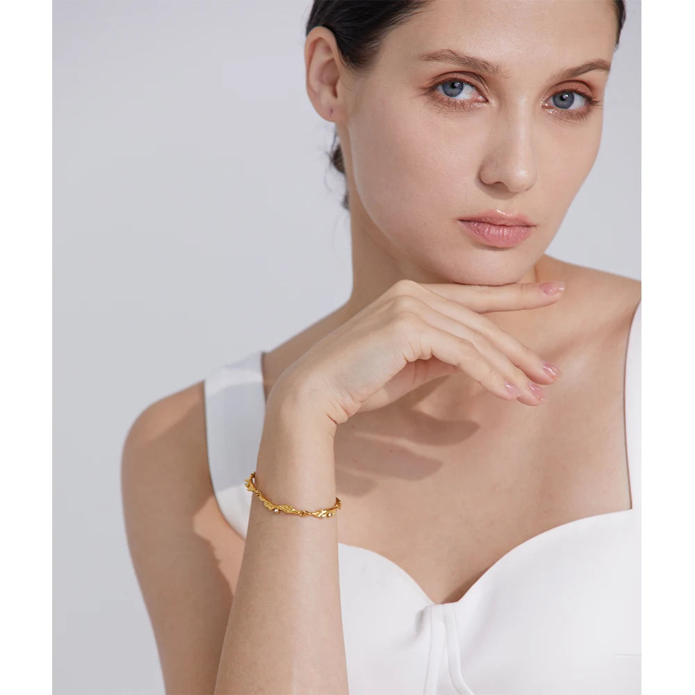 Pulseira Textura Pedra Lascada