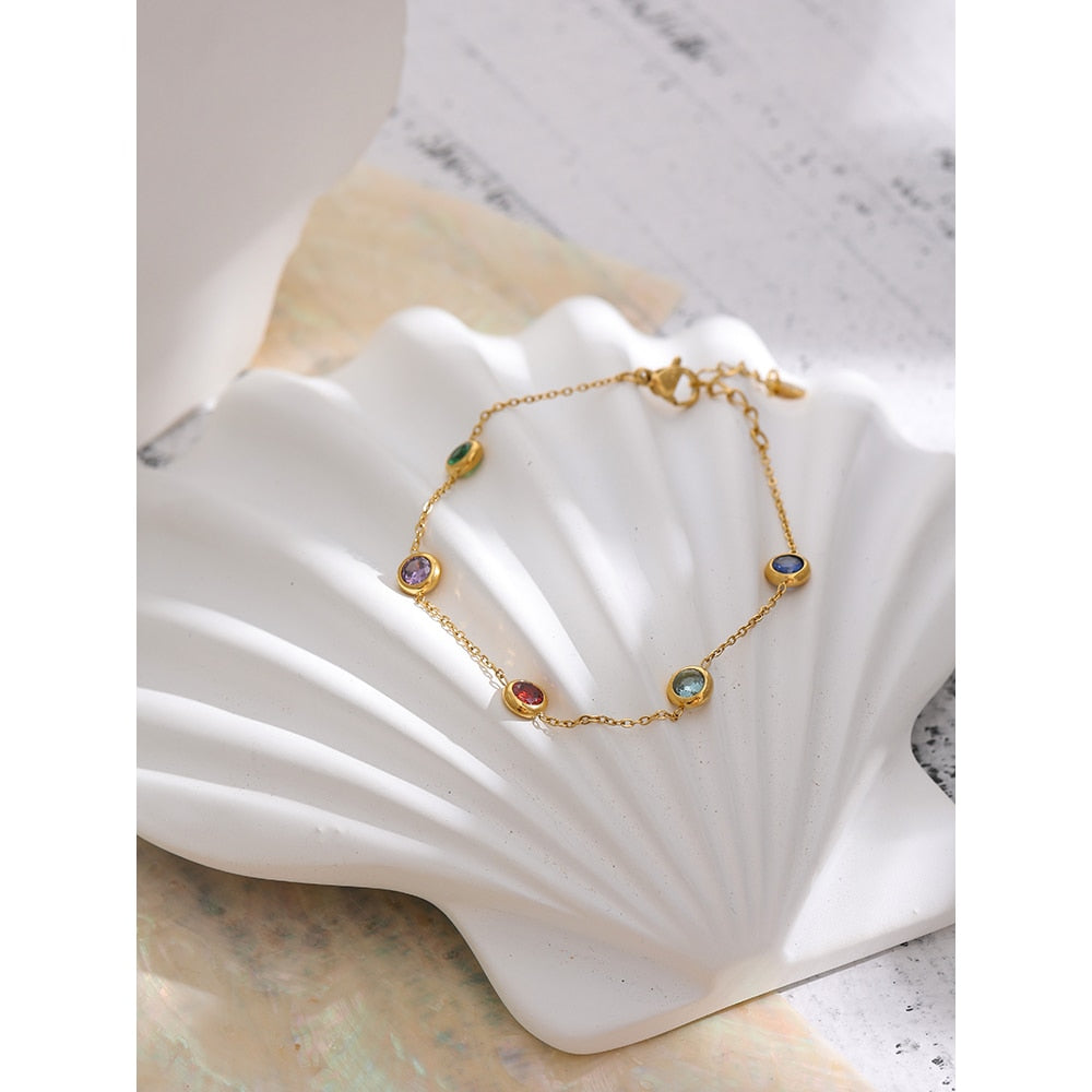 Pulseira Zircônia Circulares Vertti