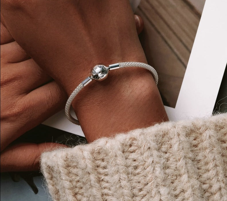 Pulseira Esfera Amor Para Sempre em Prata 925