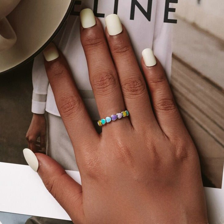 Anel Light Colors em Prata 925