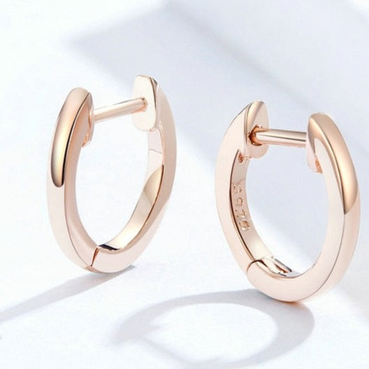 Brinco Argola Tradicional Curta em Prata 925