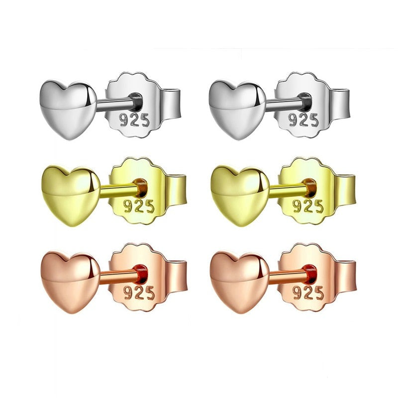 Brinco Cute Heart em Prata 925