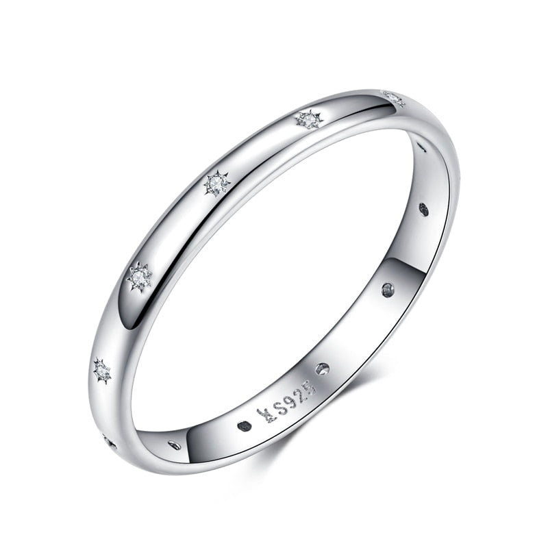 Anel Brilho Estelar em Prata 925