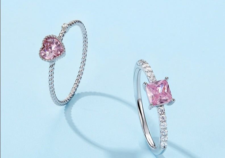 Anéis Coleção Rosa Romance em Prata 925