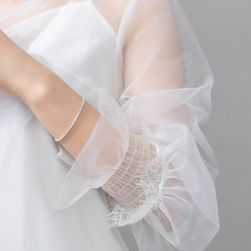 Pulseira Corrente Texturizada Clássica em Prata 925