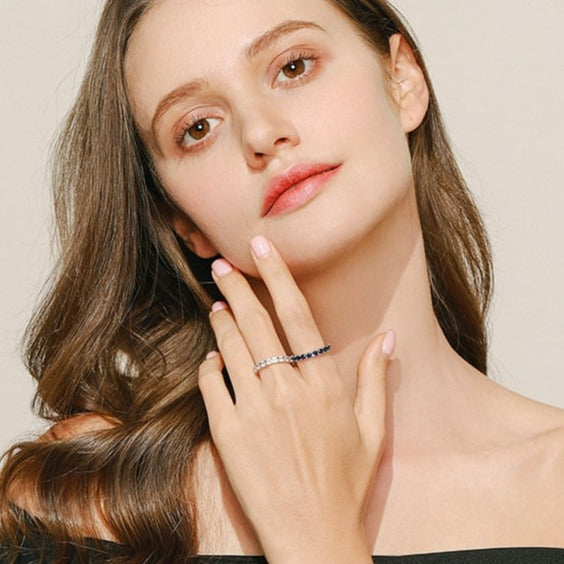 Anel Luxury Zircônia Cúbica em Prata 925