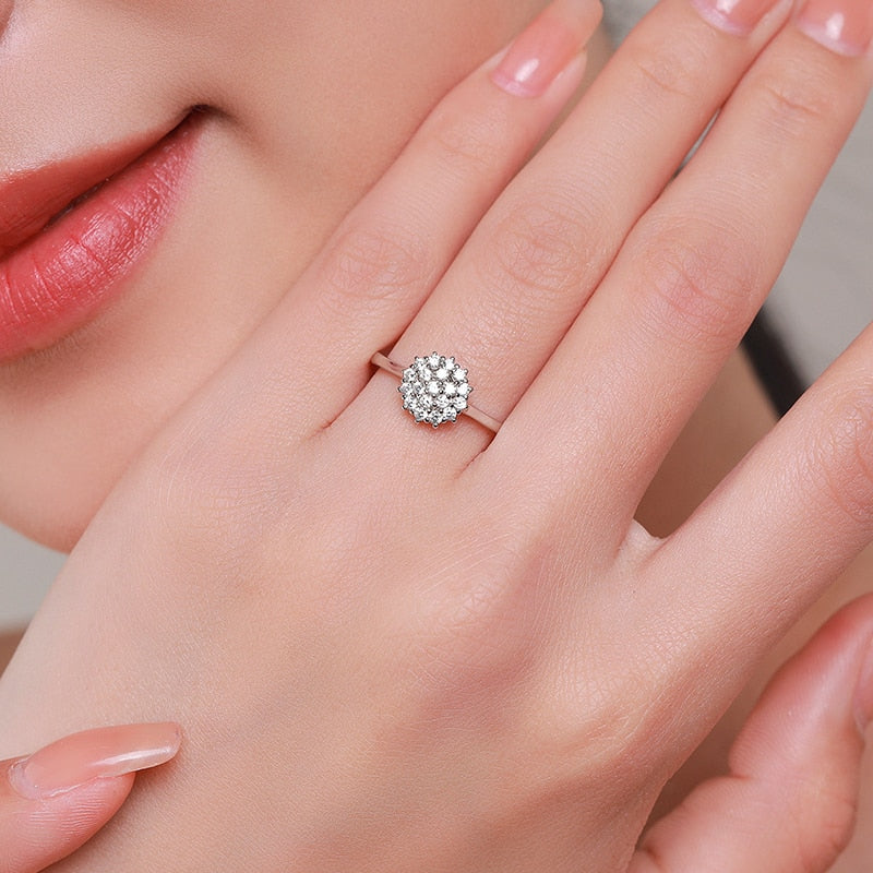 Anel Sparkling Zircônia em Prata 925