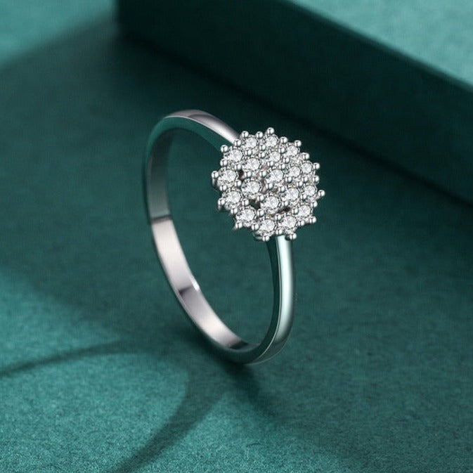 Anel Sparkling Zircônia em Prata 925