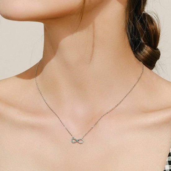 Colar Infinito Turquesa em Prata 925