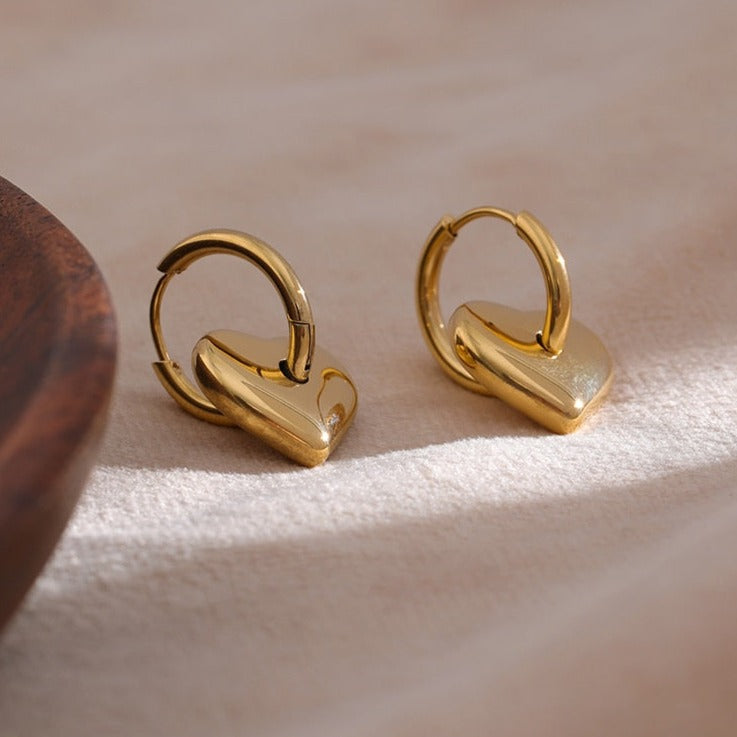 Brinco Argola Coração