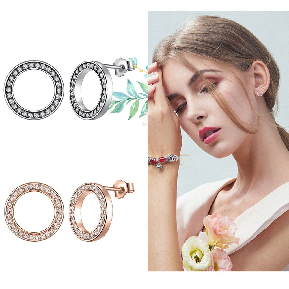 Brinco Ciclo Zircônia em Prata 925