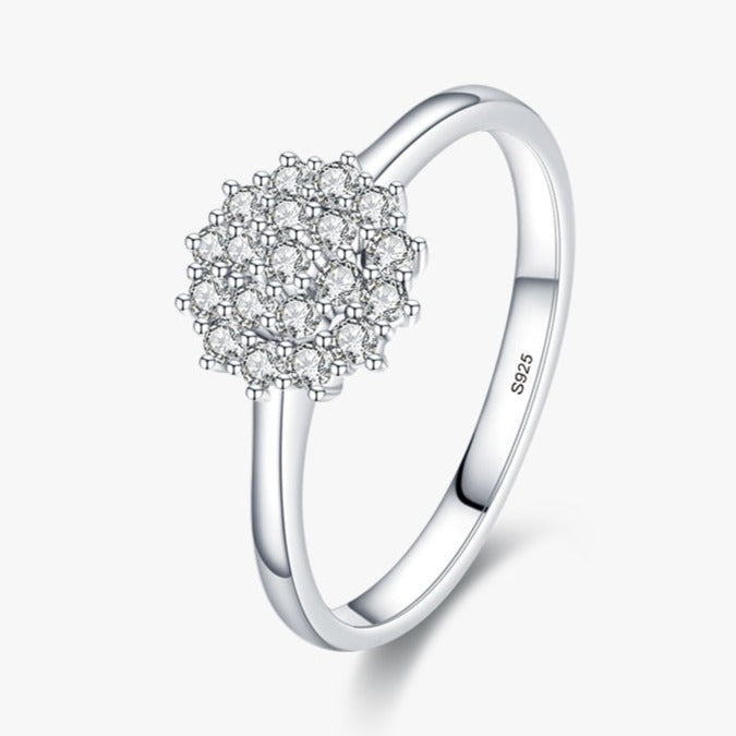 Anel Sparkling Zircônia em Prata 925