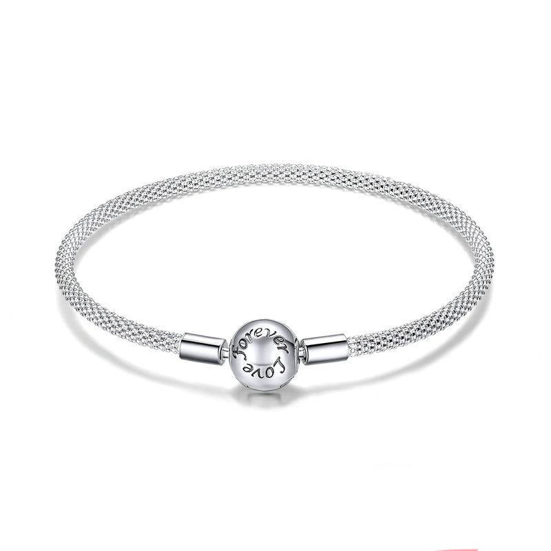 Pulseira Esfera Amor Para Sempre em Prata 925