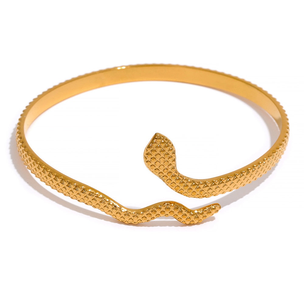 Pulseira Ajustável Serpente em Ouro 18k